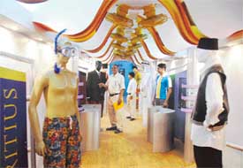 A view of the exhibits on the Zindagi Express, which arrived in Ludhiana