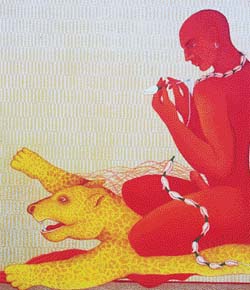 MAN & WOMAN: A painting by Viren Tanwar