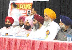 Participants at the birth anniversary celebrations of Baba Jassa Singh Ramgarhia held in Ludhiana