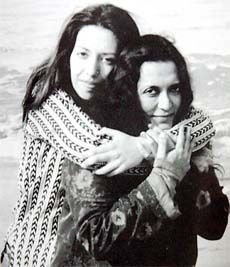 The author, Devyani Saltzman with her mother, film maker Deepa Mehta