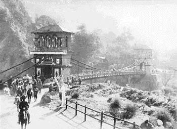An old photograph of the Sitla bridge