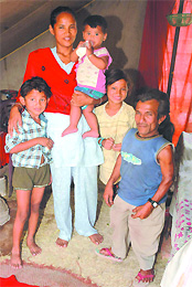 Shod Alam along with his wife and children. He knows that when minds meet, looks cease to matter