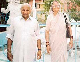 A file photo of the murdered couple