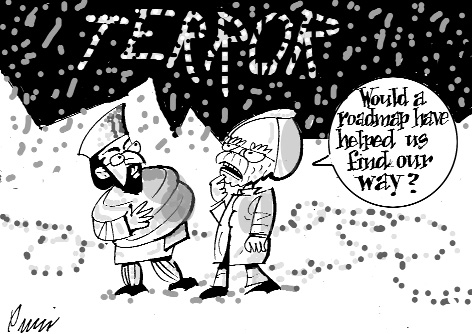 Editorial cartoon by Sandeep Joshi