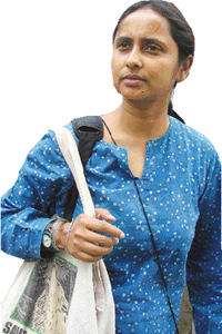 Madhumita Dutta, lobbies for the victims of the Bhopal gas tragedy with government officials and provides research-based support