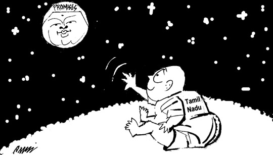 Editorial cartoon by Rajinder Puri