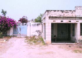 A view of the library at Chetanpura, the ancestral village of Sohan Singh Josh. Also seen in the picture is the house of Josh