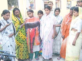 Women pickpockets in custody during a special drive by the Delhi Police to nab pickpockets in the Capital on Thursday.