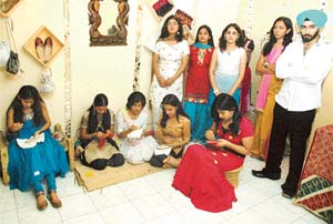 INIFD students at their annual exhibition