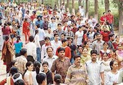 Students leave an examination centre of the PU after an announcement regarding the cancellation of the CET on Saturday. 