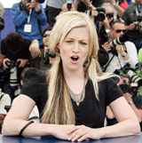 US actress Lindsay Beamish poses during a photocall 