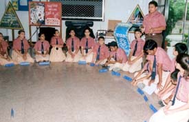 Students of Ryan International School participate in a workshop that concluded in Ludhiana on Sunday