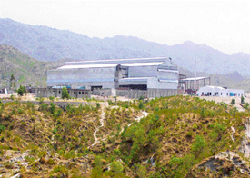 A view of the industrial town of Gwalthai