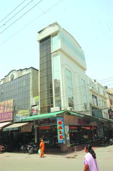 A commercial building on the Banga Road that towers way above the height specified in the Municipal Act