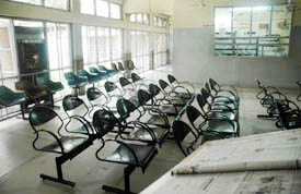 The OPD in Dayanand Medical College and Hospital wore a deserted look on Thursday as doctors and para medical staff remained on strike in Ludhiana