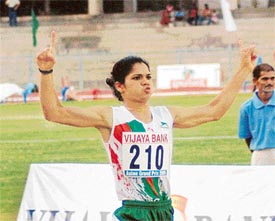 Bengal runner Pinki Pramanik stole the show during the second leg of the Asian Grand Prix in Bangalore, winning the 400m and 800m gold medals. Pinki had also won the 800m gold in the first leg at Bangkok