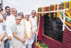 Delhi Chief Minister Sheila Dikshit, Haryana Chief Minister Bhupinder Singh Hooda and veteran freedom fighter Chaudhary Ranbir Singh 