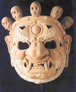 Mahakala mask used in Chom dance of Sikkim