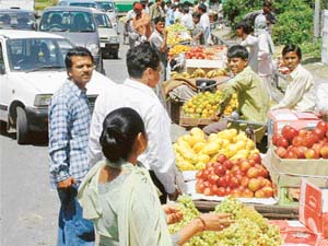 The brightly coloured fruit might be laced with chemicals