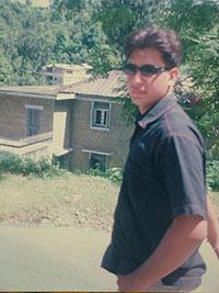A recent photograph of Hitender Singh of Mandi who was shot dead by a black on May 25 in the USA.