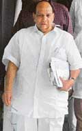 BCCI President Sharad Pawar at the boards special annual general meeting in Mumbai on Thursday