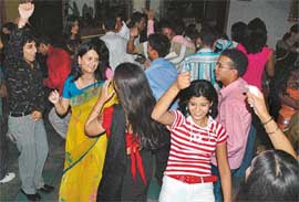 WELCOME FRESHERS: AHM Academy students have fun.