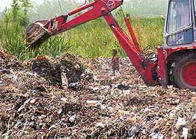 While the city gears up for World Environment Day with a host of programmes, this spot in Industrial Area, Mohali, depicts the ground reality