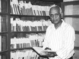 Shiv Kumar Saxena takes great pains to maintain the Munshi Prem Chand Library at Model Town in Hisar