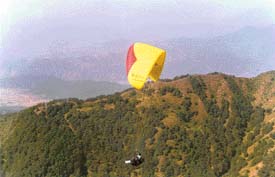 Paragliding in Bir-Billing, near Palampur. draws world-class pilots.