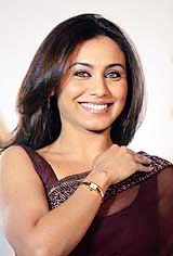 Bollywood actress Rani Mukherji showcases a new watch in Mumbai 
