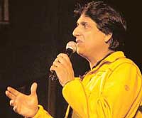 Shiamak Davar in the city on Thursday to encourage the students participating in the Summer Funk 2006 at Tagore Theatre. 