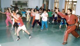 Students of Ryan International School, Ludhiana, learn self-defence skills at a summer camp held in the school