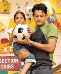 Shops in Chandigarh are offering various gifts, including footballs, as part of special schemes started during the FIFA World Cup.
