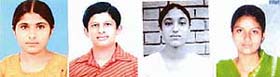 From left: Samanpreet Kaur, Yogesh Jain, Manmeet Kaur, Navdeep Kaur