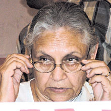 My vision of delhi: Chief Minister Sheila Dikshit at a seminar on Ensuring Peace: Citizens Responsibilities, organised by Alhikmah Foundation, at Rajendra Bhavan in the Capital on Sunday. 