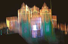 Gurdwara Shri Guru Granth Sahib Singh Sabha, Phase I, Mohali, decked up on Wednesday.