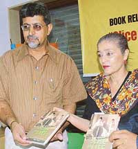 Neelam Mansingh releases Rana Nayars book in Chandigarh on Saturday.