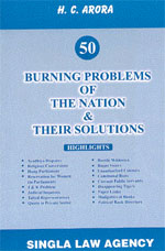 Burning problems of the nation & their solutions