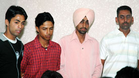 Four of the 16 youths duped in the Army recuruitment scam narrate their tale of woe to mediapersons in Ludhiana on Sunday