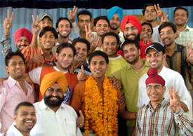 Jaswant, the winner of King of Comedy title on MH1 channel