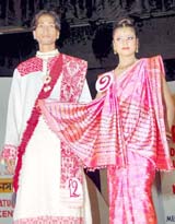 Models walk the ramp at the AGA Educational Institutes Mystique 2006, a mega model and manhunt contest, at District Library in Guwahati