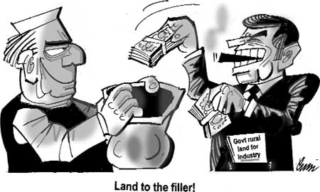 Editorial cartoon by Rajinder Puri