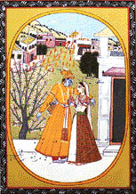 These great miniatures constitute a valuable record of ancient culture of Vaishnava faith. The universal feelings of love and romance were conveyed through ideal and spiritual love of Radha and Krishna.