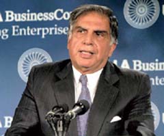 Tata Group Chairman Ratan Tata addresses at the USIBC's 31st anniversary of leadership summit in Washington