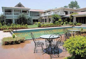 The luxurious environment of the resort