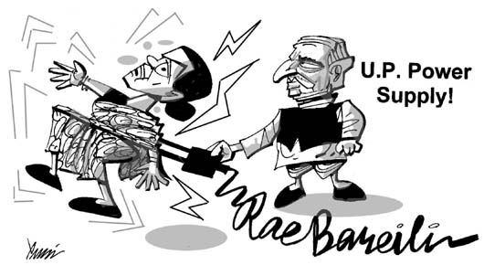 Editorial cartoon by Rajinder Puri