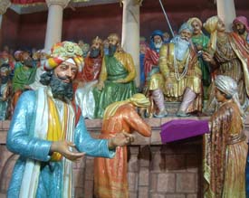 Darbar-e-Khalsa of Maharaja Ranjit Singh, as shown in the panorama 