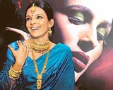 A model showcases jewellery at the inauguration of Tanishqs new and Indias first concept store in Kolkata