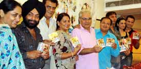 Bollywood actors release the audio CD of Punjabi comedy " Main Tu Assi Tussi" in Ludhiana on Friday