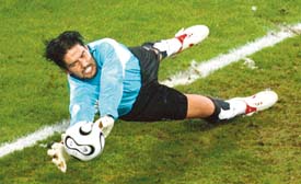 Switzerland bowed out of the World Cup even though their goalie Pascal Zuberbuehler didnt concede any goal 